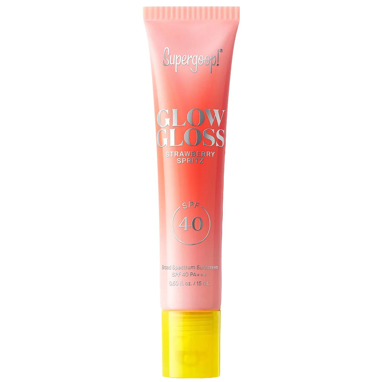 Supergoop! Glow Gloss Lip Balm SPF 40 15ml (Various Shades) Strawberry Spritz