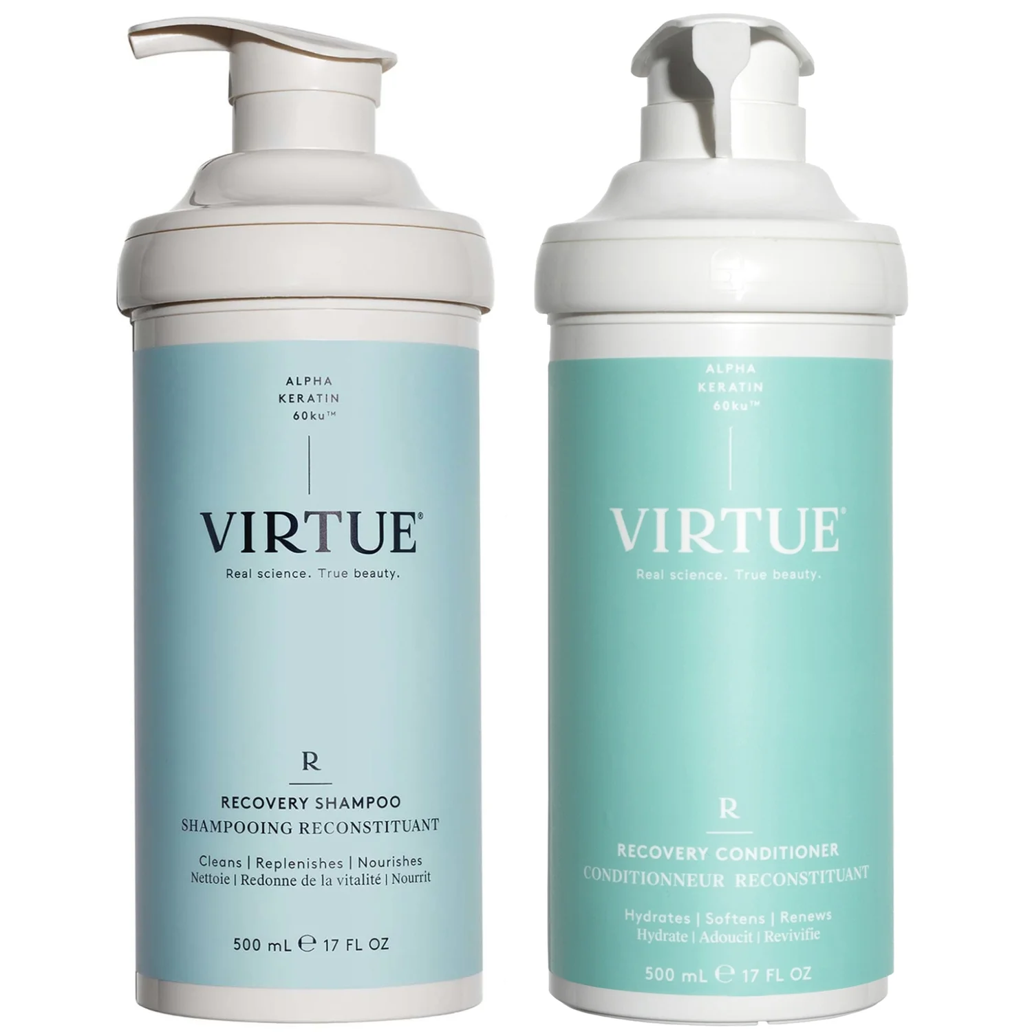 VIRTUE Recovery Shampoo & Conditioner: Pro Size Duo (Worth $168)