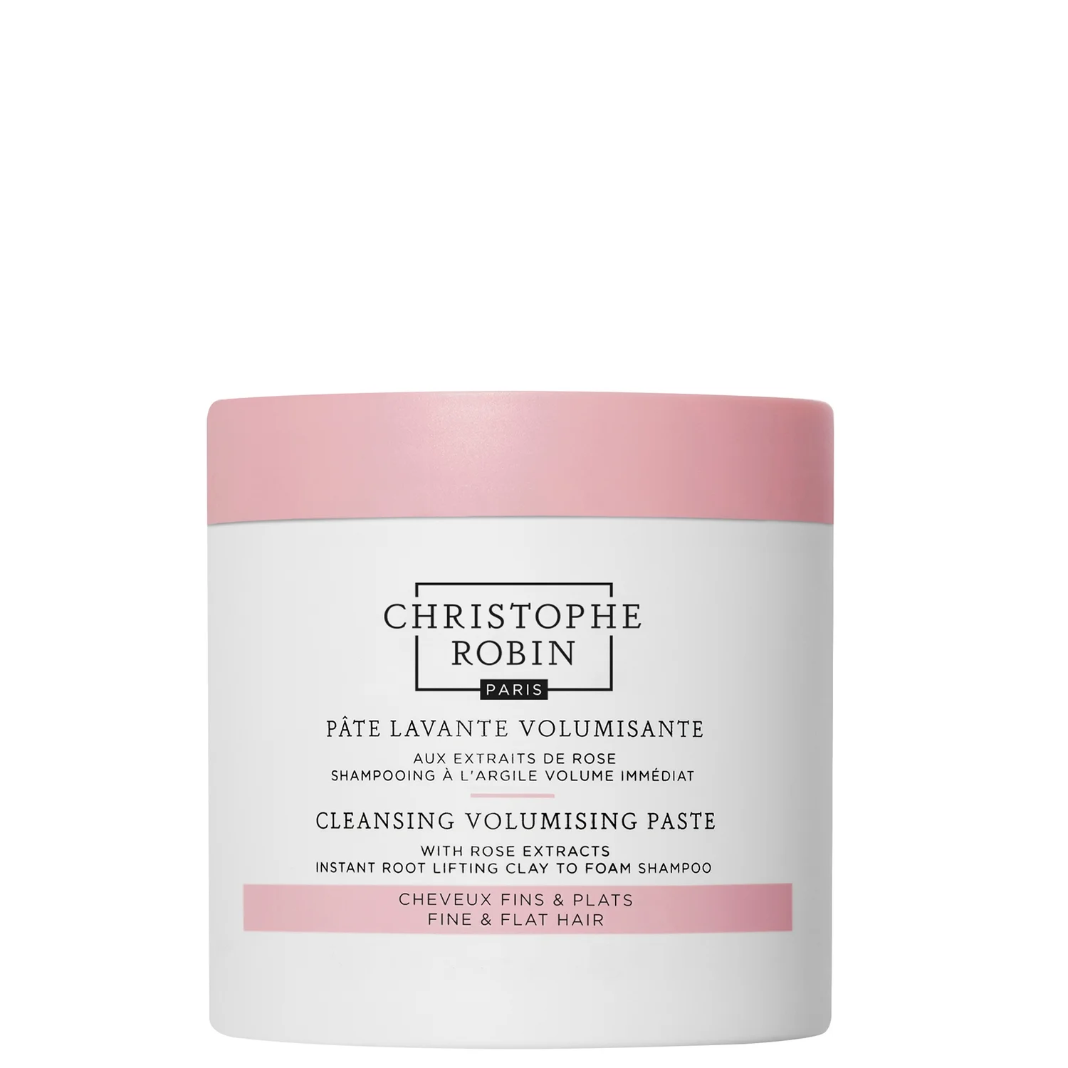 Christophe Robin Cleansing Volumising Paste with Pure Rassoul Clay and Rose 250ml