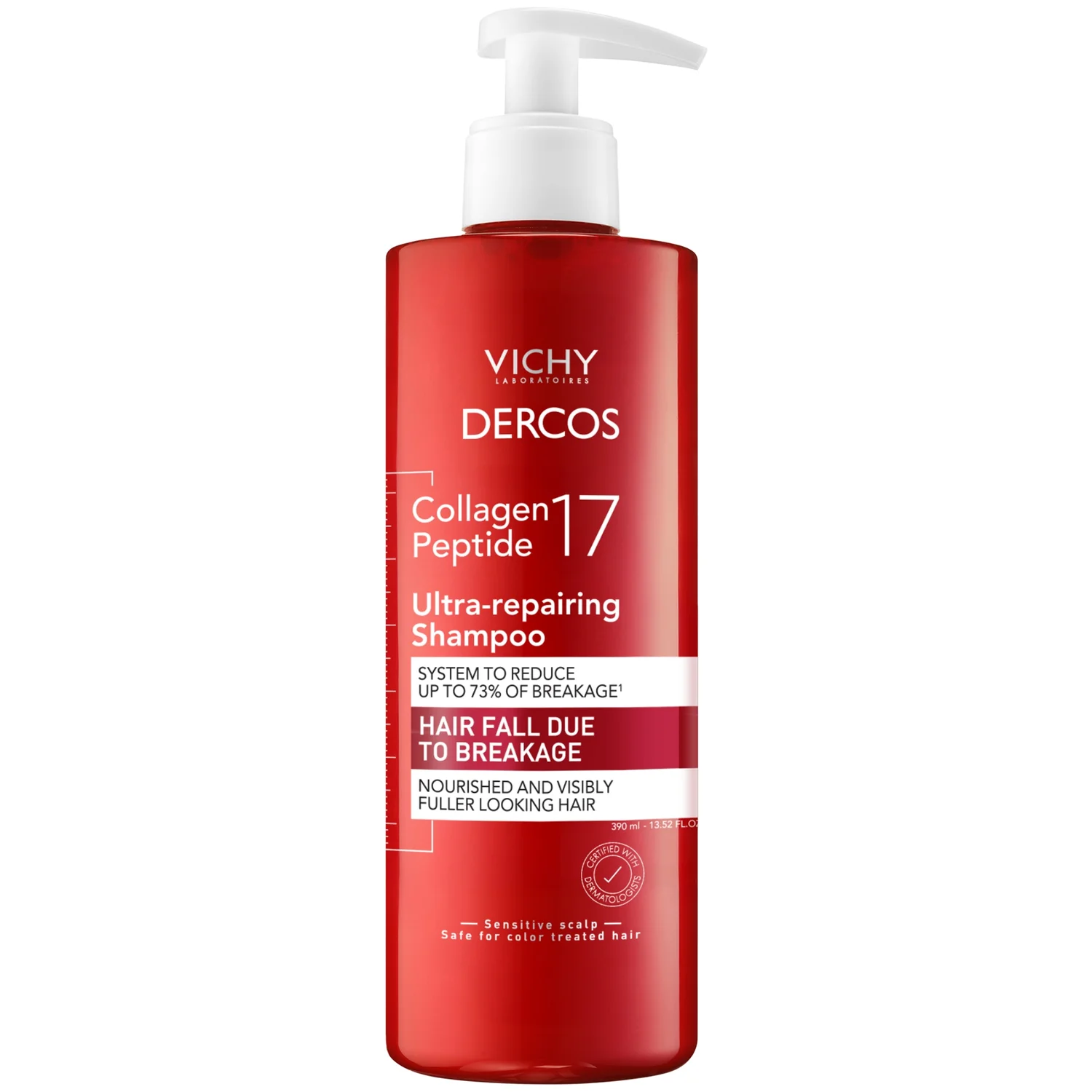 Vichy Dercos Collagen Peptide 17 Ultra-Repairing Shampoo (6.67 fl. oz.)