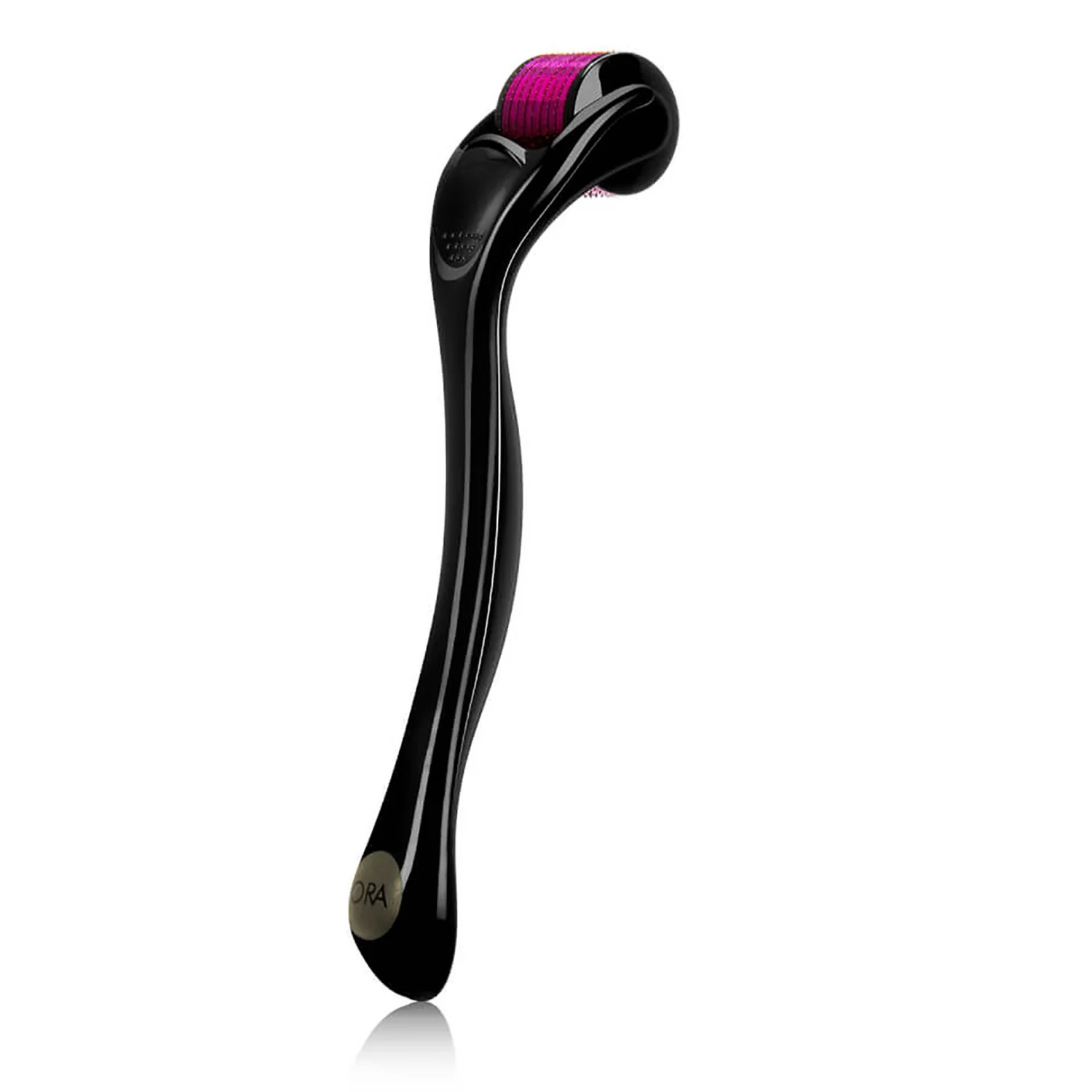 Beauty ORA Microneedle Face Roller System 0.25mm (Various Colors) Purple Head with Black Handle