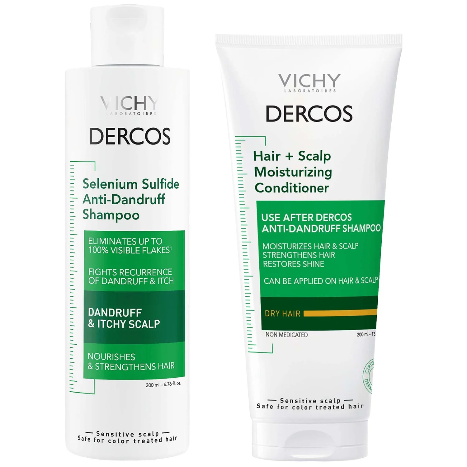 Vichy Dercos Anti-Dandruff Shampoo and Conditioner Duo (Worth $39.98)