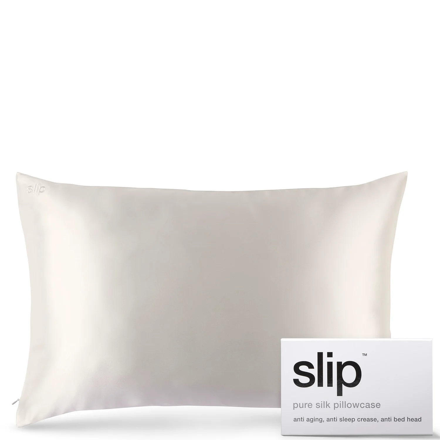 Slip Silk Pillowcase - Queen White