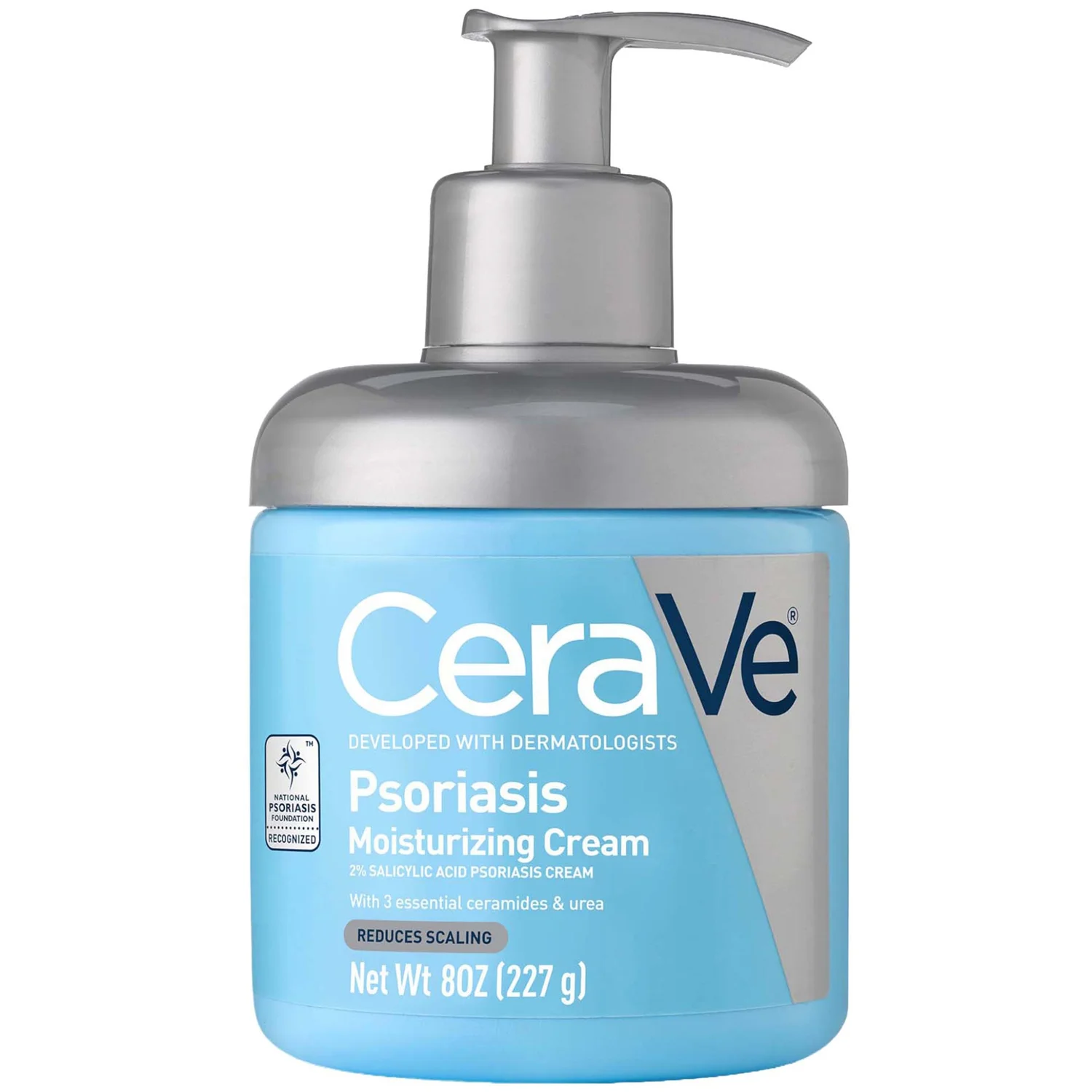 CeraVe Moisturizing Cream for Psoriasis Treatment With Salicylic Acid & Urea for Dry Skin Itch Relief (8 fl. oz.)
