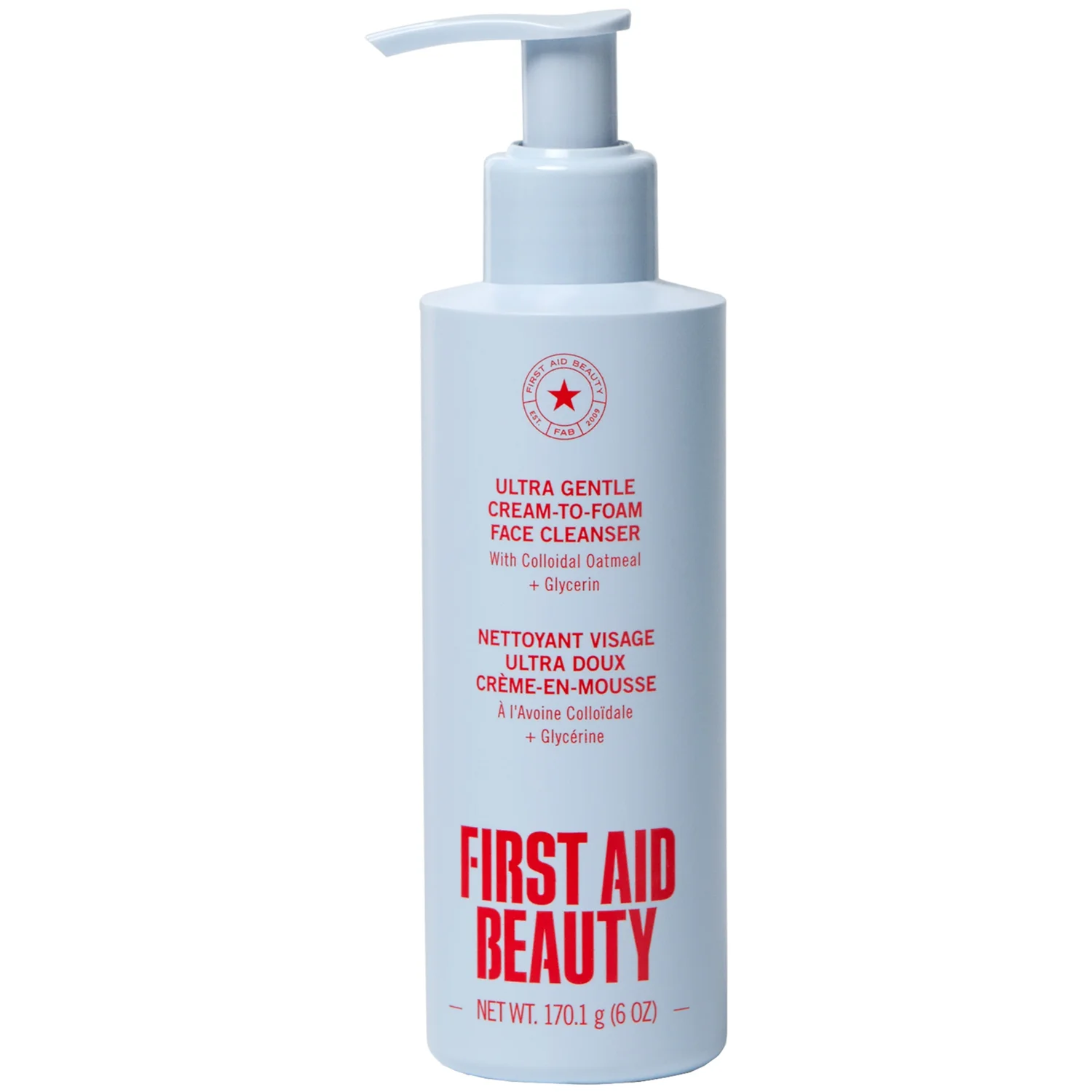 First Aid Beauty Ultra Gentle Cream-to-Foam Cleanser (6oz)