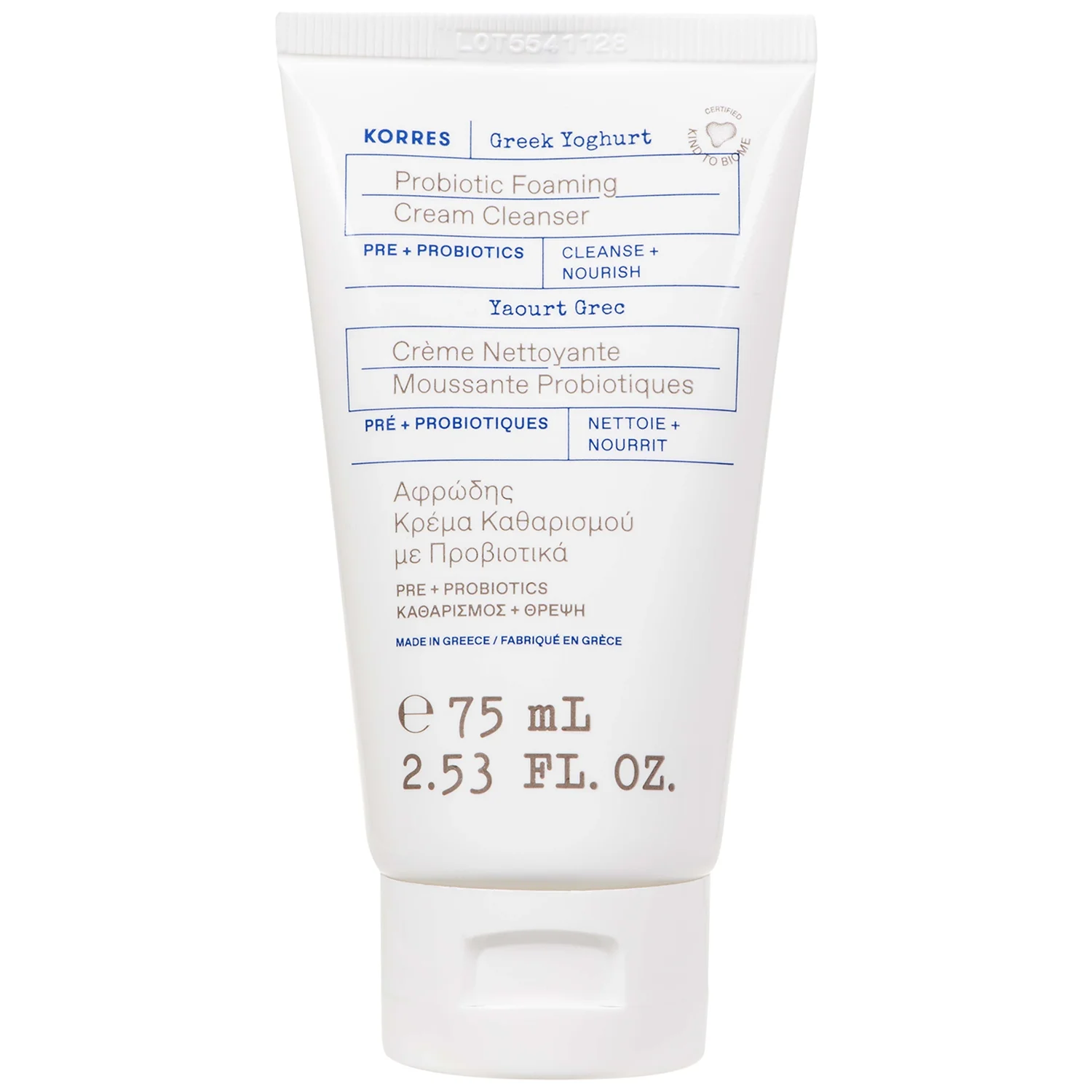KORRES Greek Yoghurt Foaming Cream Cleanser 75 ml