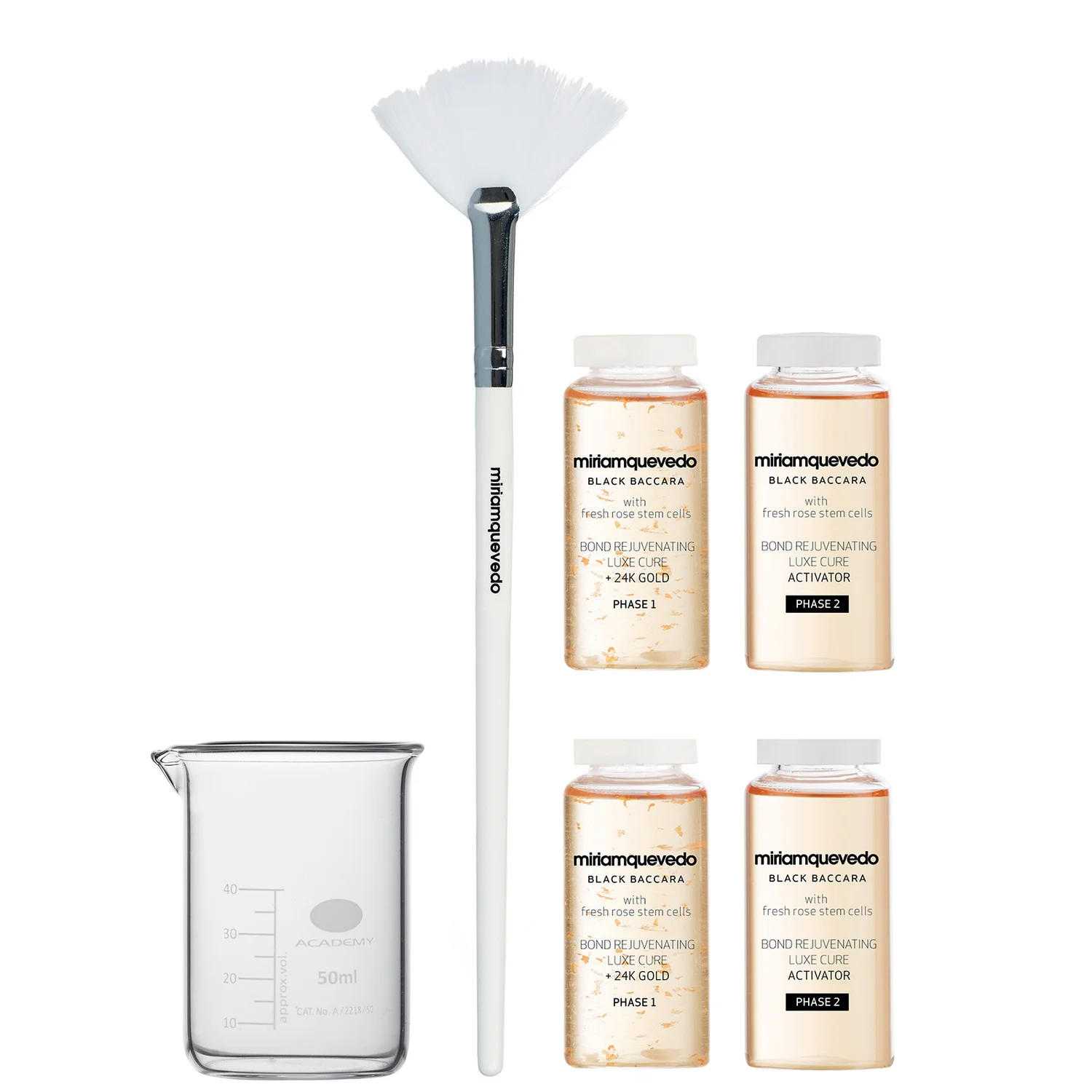 Miriam Quevedo Black Baccara with Fresh Rose Stem Cells Bond Rejuvenating Luxe Cure With 24K Go (6 piece)