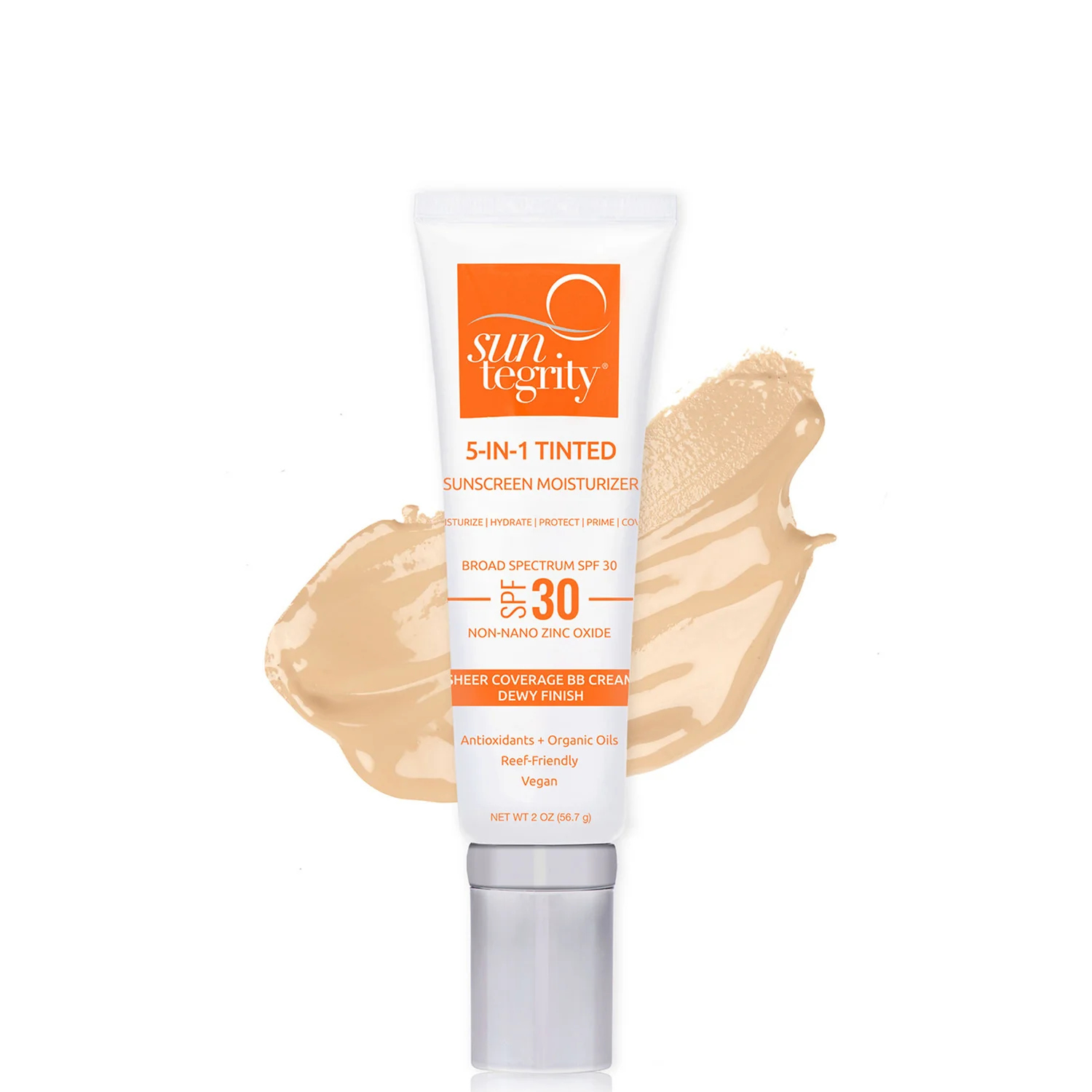 Suntegrity Skincare 5 in 1 Moisturizing Face Sunscreen SPF 30 (1.7 oz.) Light