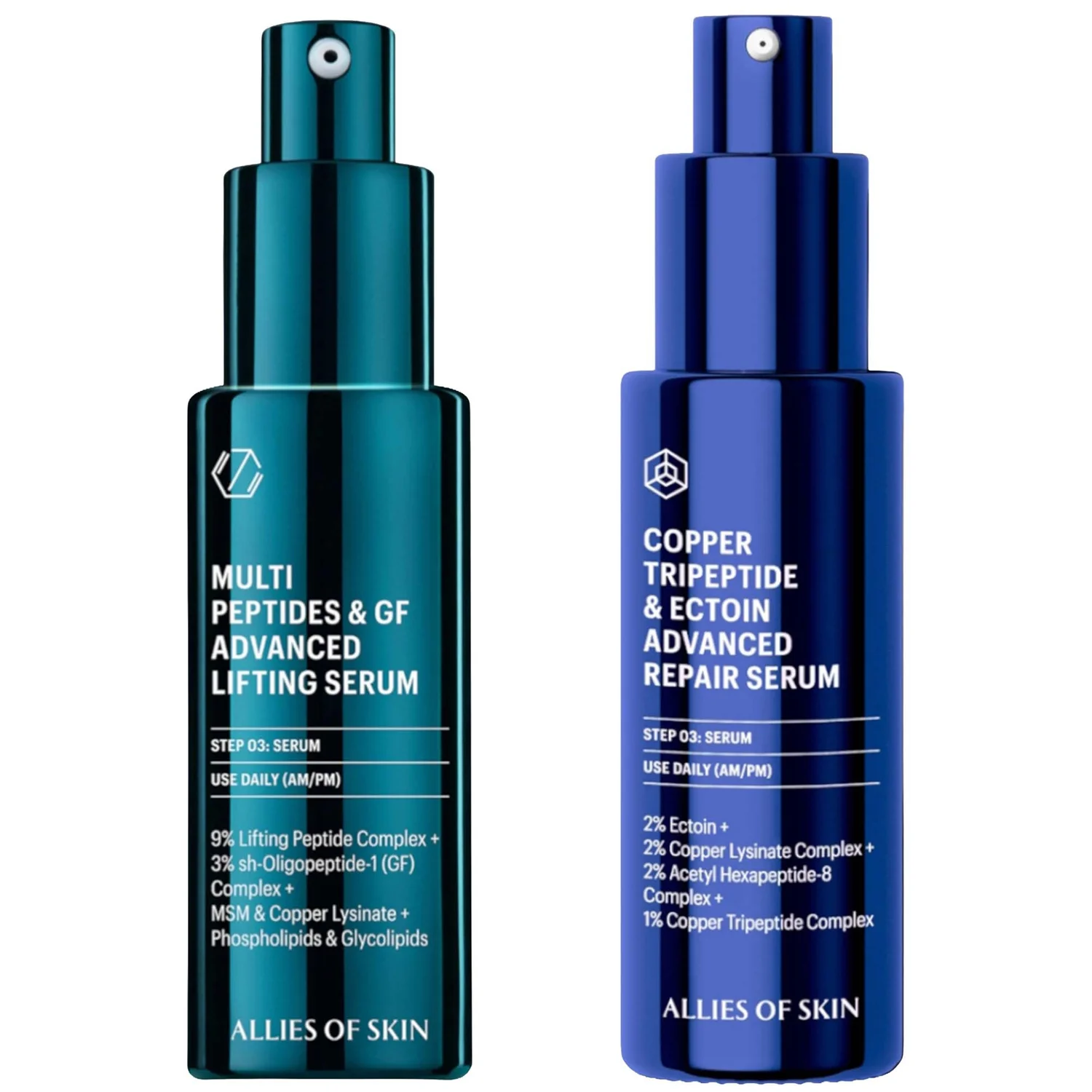 Allies of Skin Founder's Combo Lifting & Repair Serum Duo (Worth $387)
