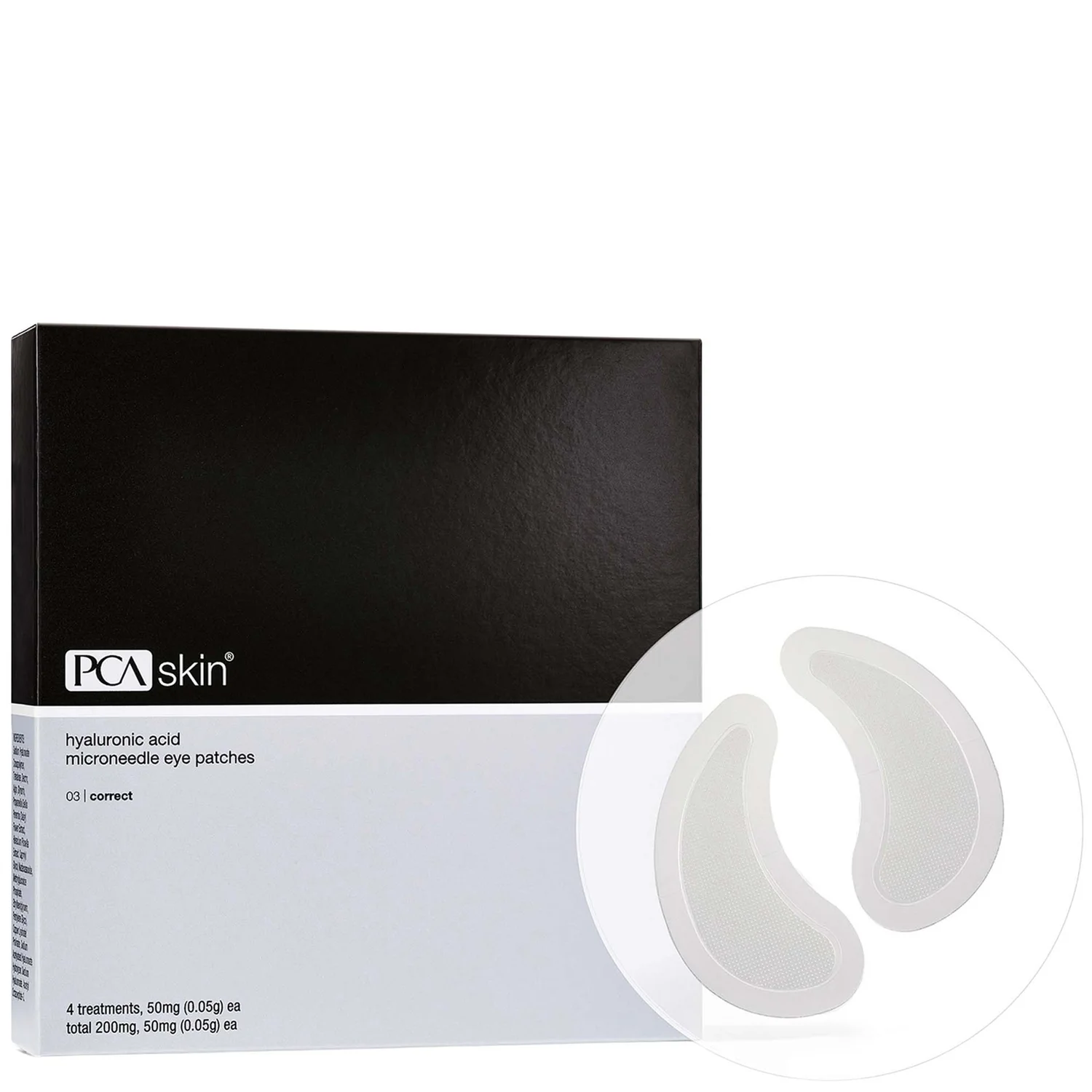PCA SKIN Hyaluronic Acid Microneedle Eye Patches- 4pack